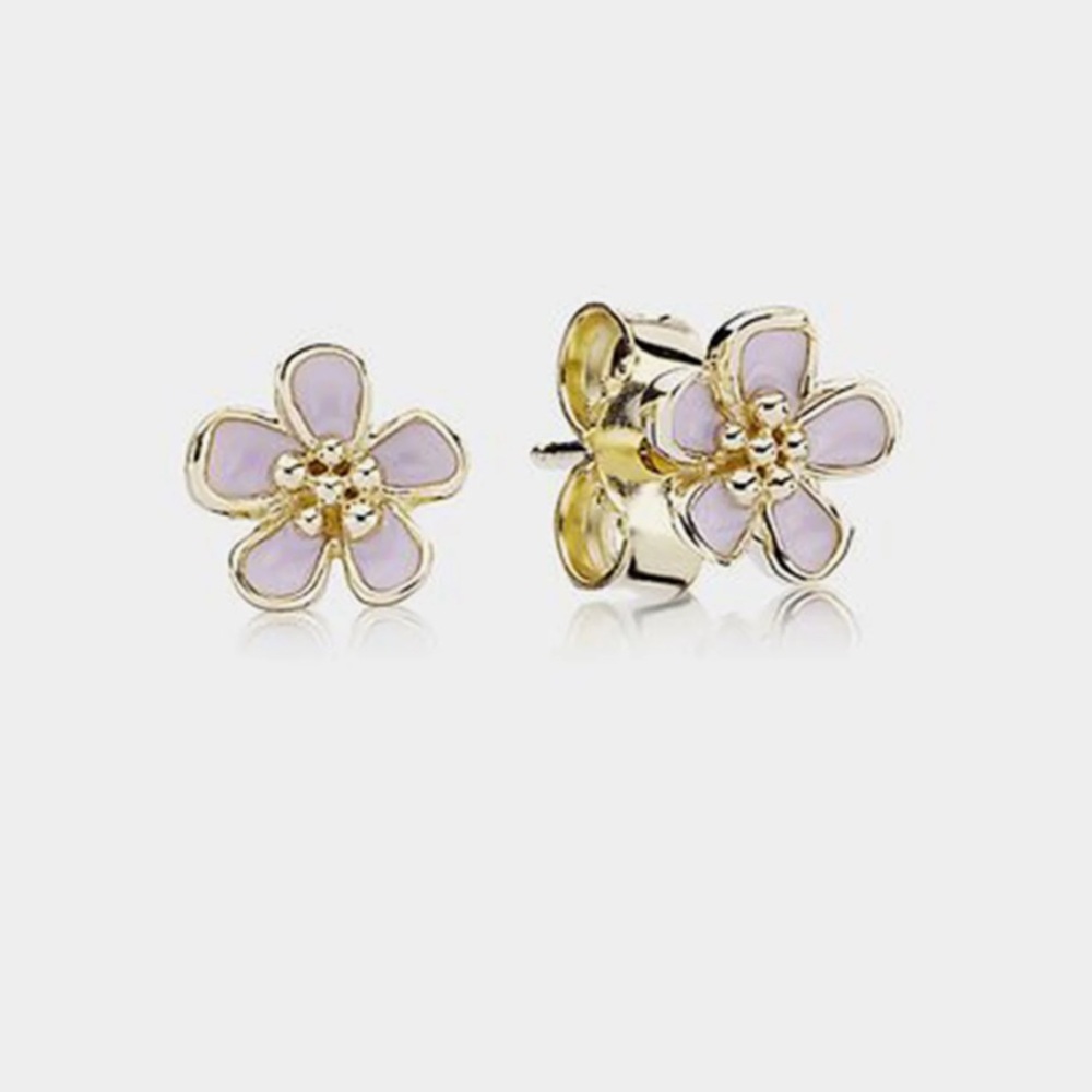 Pandora Cherry Blossom Earrings 🌸